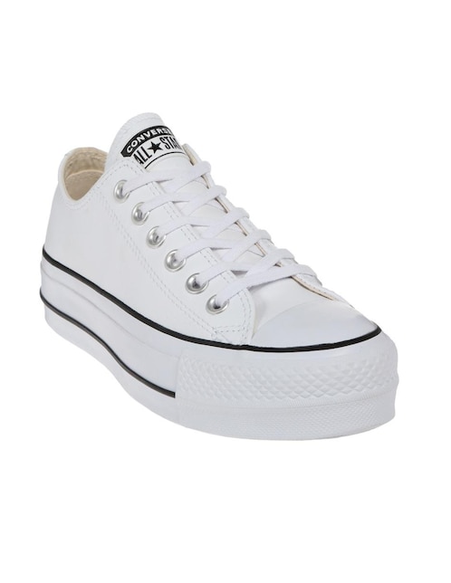 converse de piel blancos para niños