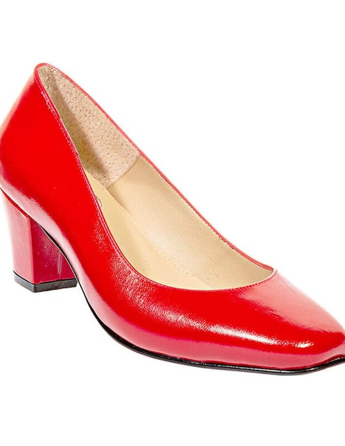 Zapatilla de piel