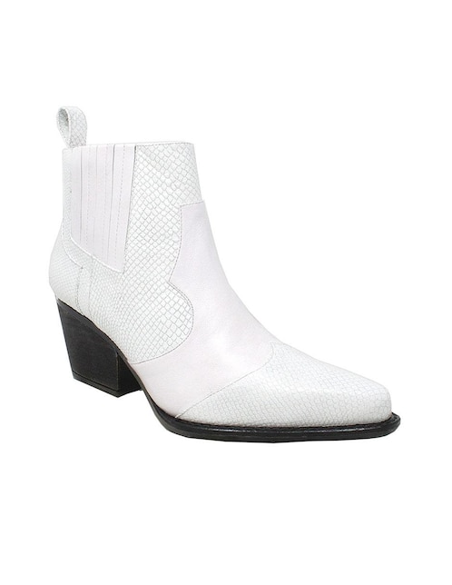 Bota al tobillo Regina Romero Maddie de piel para mujer