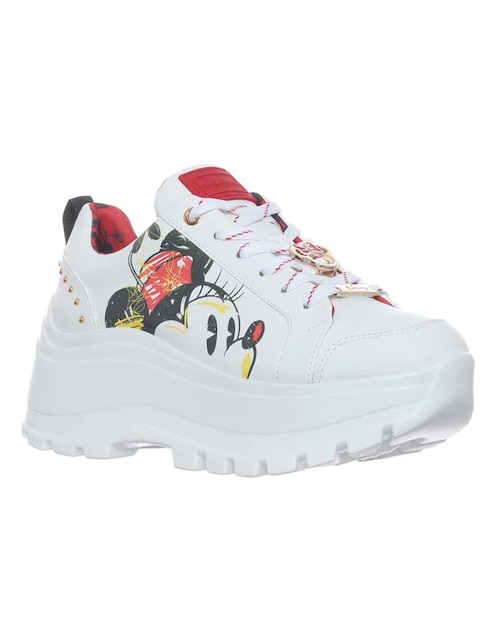 Tenis W Capsule by Disney Mickey Minnie Sketch para mujer