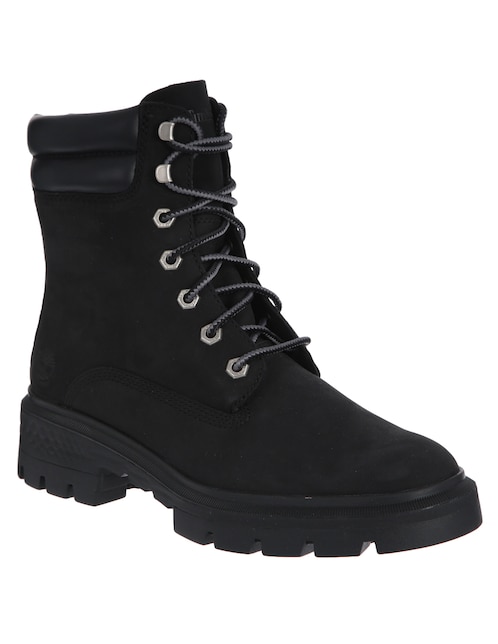 Bota arriba del tobillo de piel para mujer