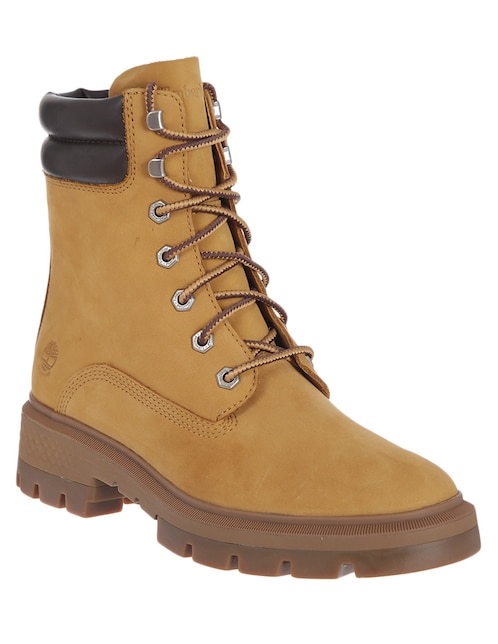 Bota arriba del tobillo de piel para mujer