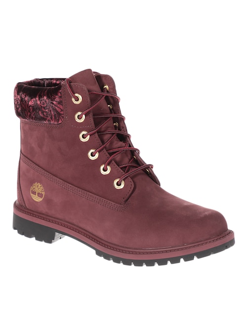 Bota arriba del tobillo de piel para mujer