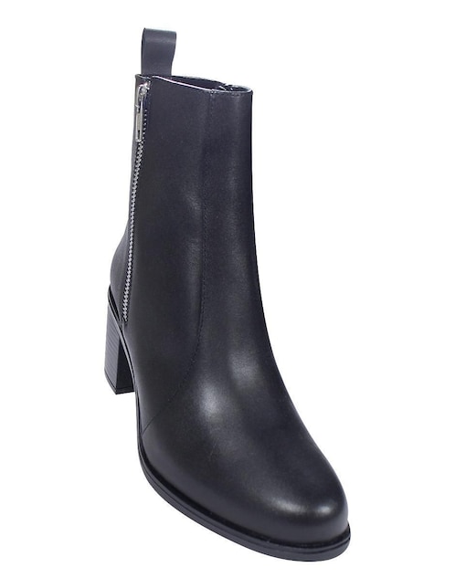 Bota arriba del tobillo de piel para mujer 1