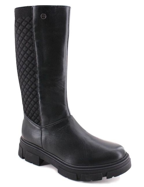 Bota abajo de la rodilla Manet Alhelies de piel para mujer
