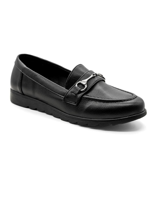 Mocasín de piel para mujer