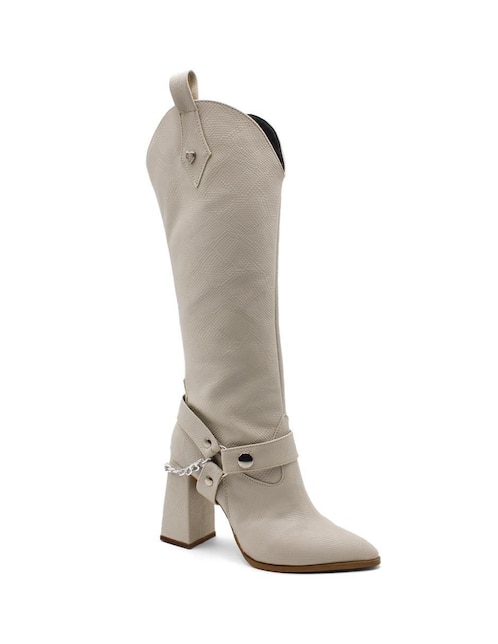 Bota abajo de la rodilla Rbcollection de piel para mujer