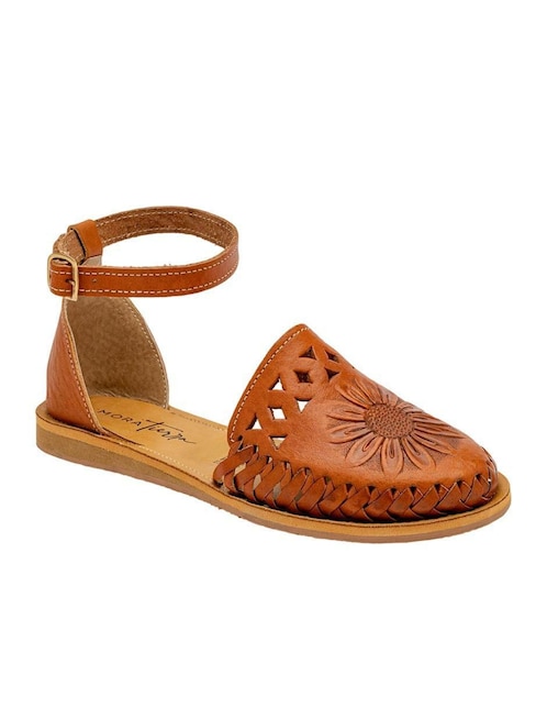Zapato Mora Tierra de piel para mujer