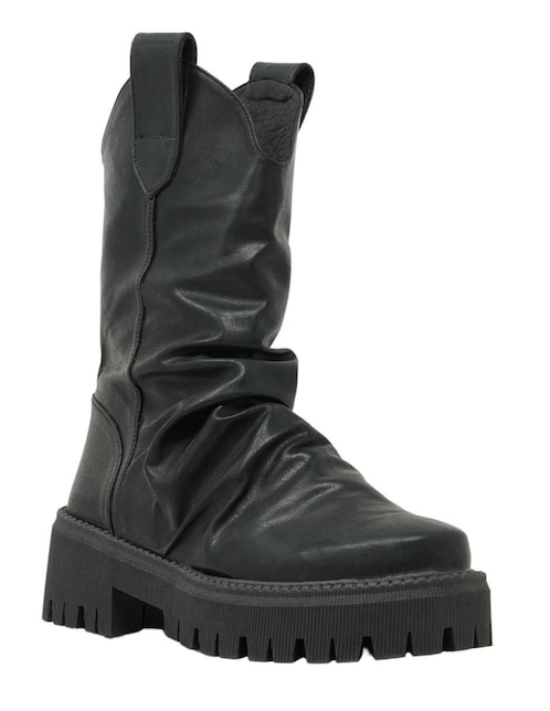 Bota arriba del tobillo La Mala Track de piel para mujer