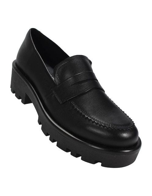 Mocasín Leon de piel para mujer