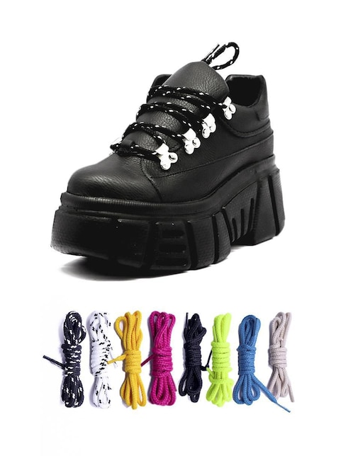 "tenis" queen bee chunky set cordones sin temática "para mujer"