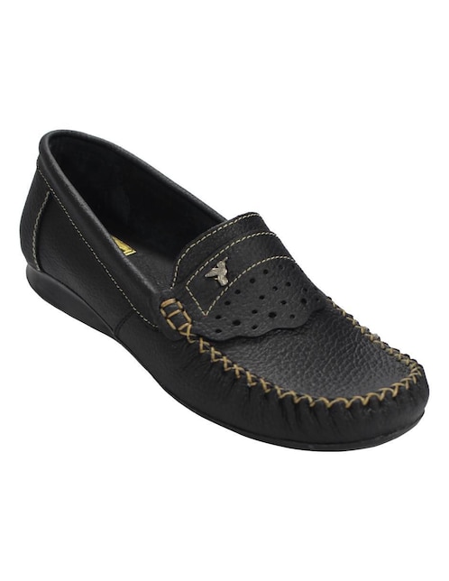 Mocasín Leon de piel para mujer