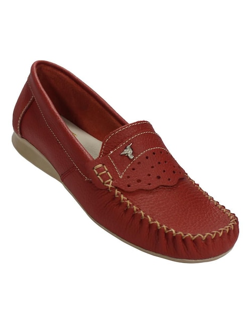 Mocasín Leon de piel para mujer