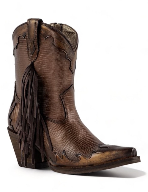 Bota arriba del tobillo Lyard de piel para mujer