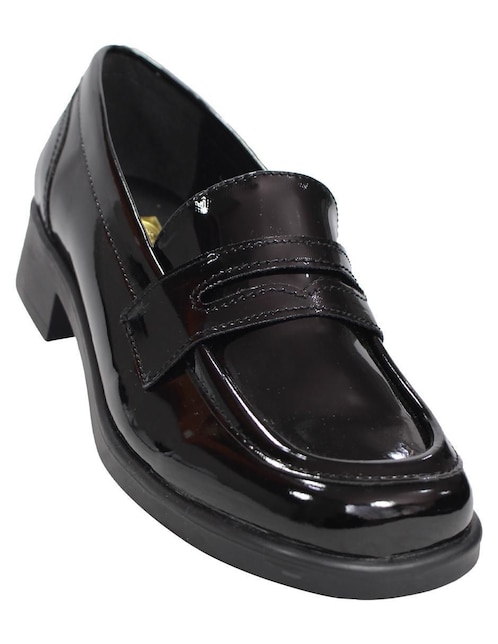 Mocasín Leon de charol para mujer