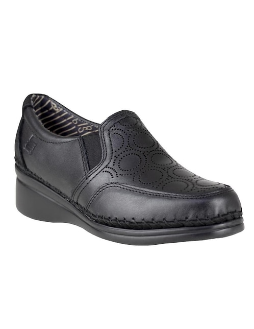 Mocasín Lobo Solo de piel para mujer