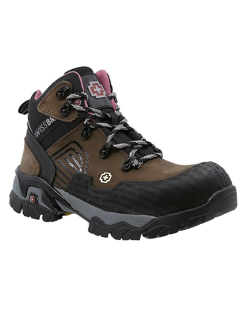 Bota al tobillo Swissbrand de piel para mujer