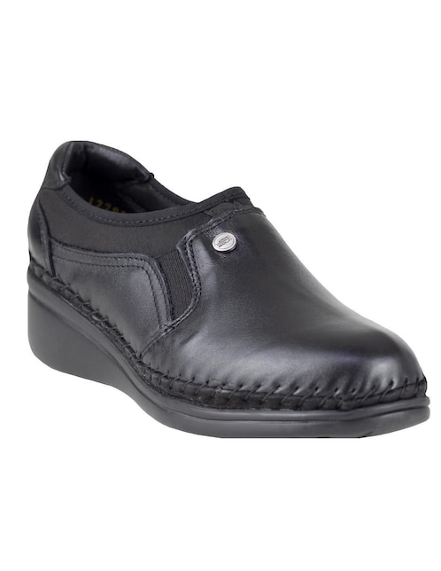 Mocasín Lobo Solo de piel para mujer