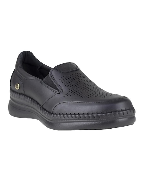 Mocasín Lobo Solo de piel para mujer