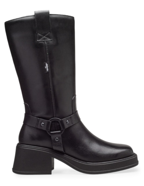 Bota arriba del tobillo Levis de piel para mujer