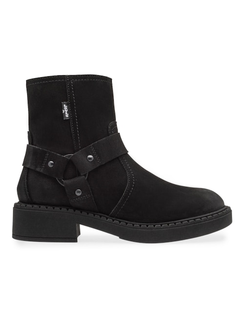 Bota arriba del tobillo Levis de piel para mujer
