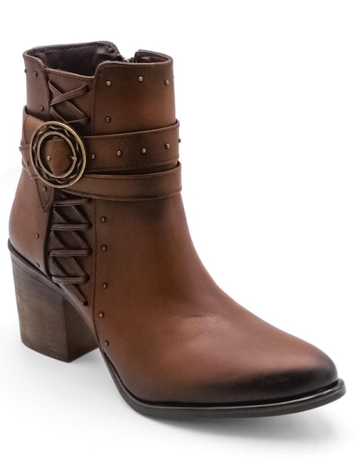 Bota arriba del tobillo Rbcollection de piel para mujer