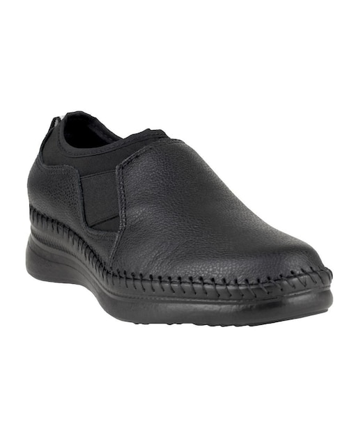 Mocasín Lobo Solo de piel para mujer
