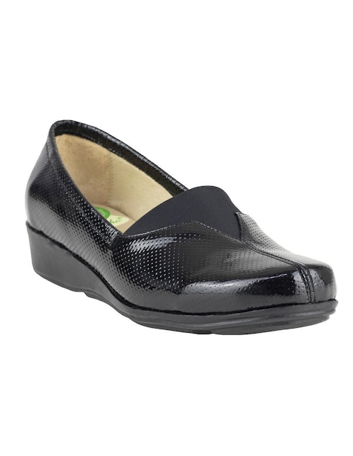 Mocasín Capricho de charol para mujer