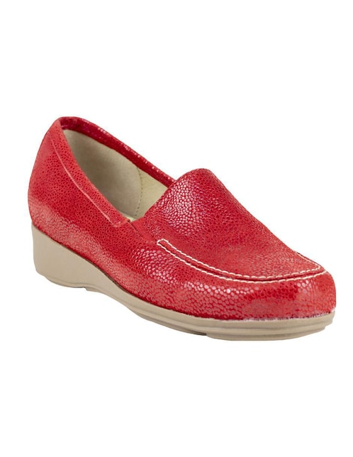 Mocasín Capricho de piel para mujer