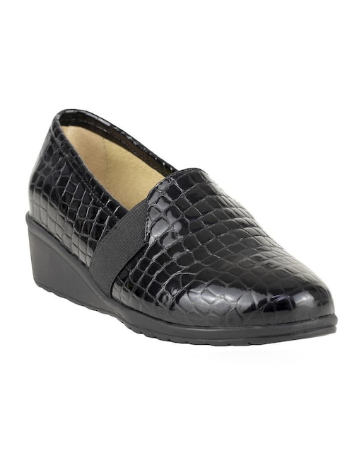 Mocasín Capricho de piel para mujer