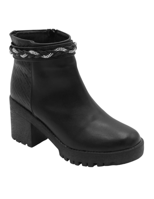 Bota arriba del tobillo de piel para mujer Bota arriba del tobillo de piel para mujer