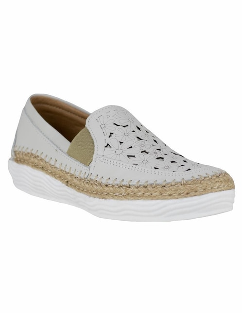 Mocasín Lobo Solo de piel para mujer