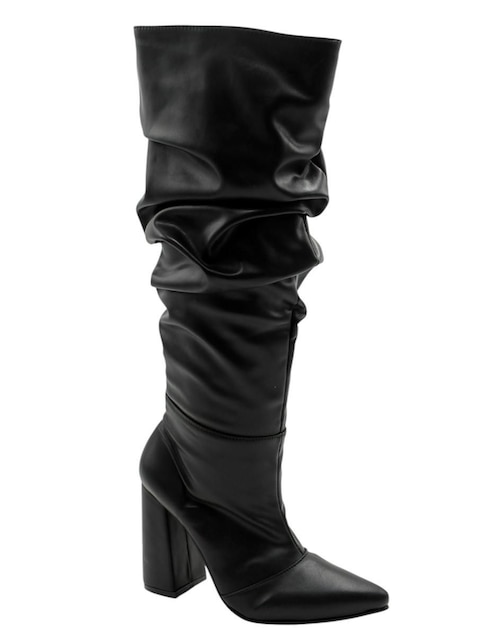 Bota abajo de la rodilla de piel para mujer Bota abajo de la rodilla de piel para mujer