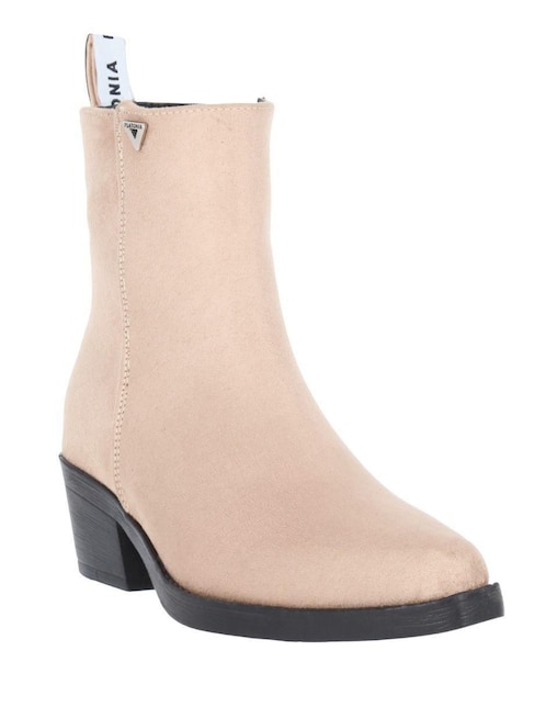 Bota cowboy al tobillo Texas de gamuza para mujer 1