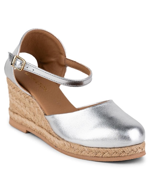 Alpargata para mujer Fatima Silver 1