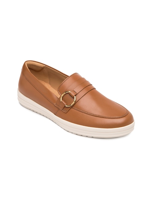 Mocasín Flexi de piel para mujer