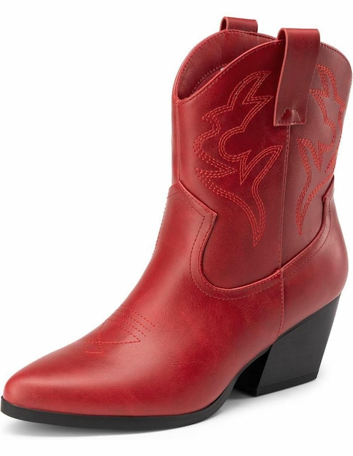 Bota cowboy arriba del tobillo dream paris sin familia o colección "de" piel vegana "para mujer"