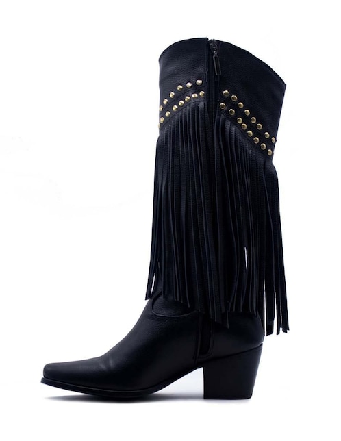 VK LIFESTYLE Bota abajo de la rodilla Vk Lifestyle de piel para mujer