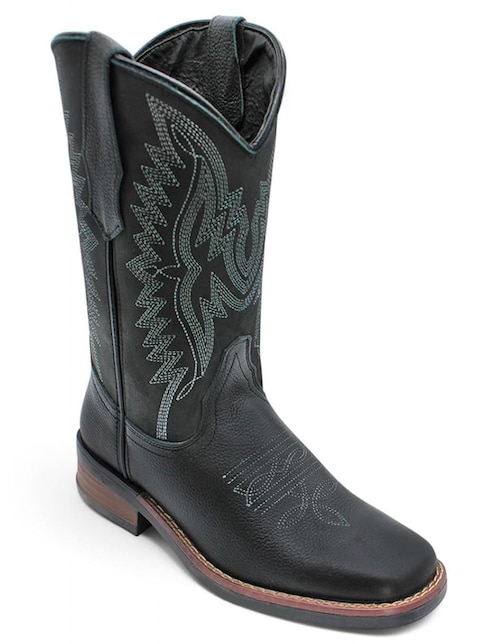 Bota cowboy media pierna Rbcollection Rbsoul de piel para mujer
