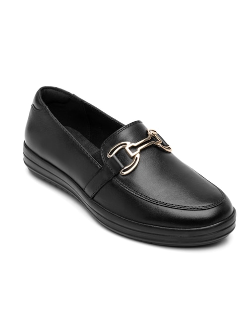 Mocasín Flexi de piel para mujer