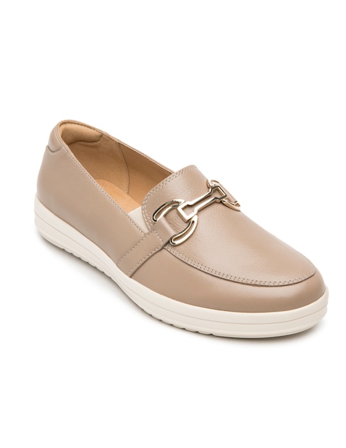 Mocasín Flexi de piel para mujer