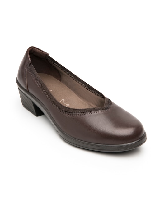 Mocasín Flexi de piel para mujer