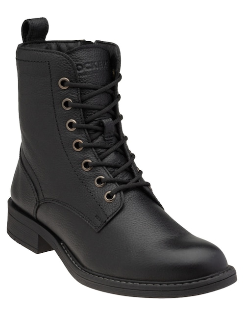 Bota arriba del tobillo Dockers Melanie de piel para mujer