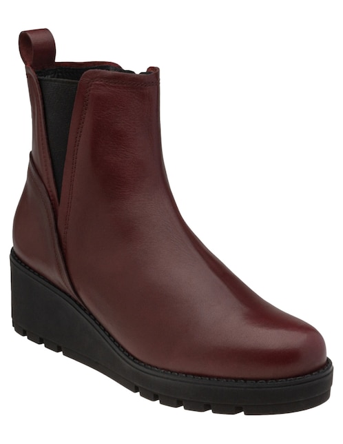 Bota arriba del tobillo Dockers Beth de piel para mujer
