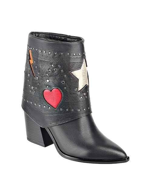 Bota cowboy arriba del tobillo Jossefina Carranza Moda Jossefina de piel para mujer