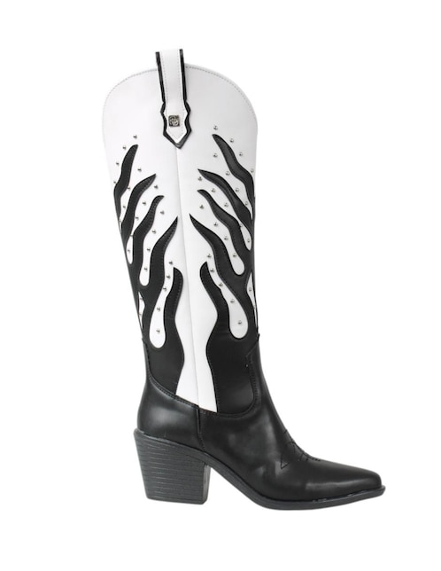Bota cowboy abajo de la rodilla Kuali Shoes Vaqueras para mujer