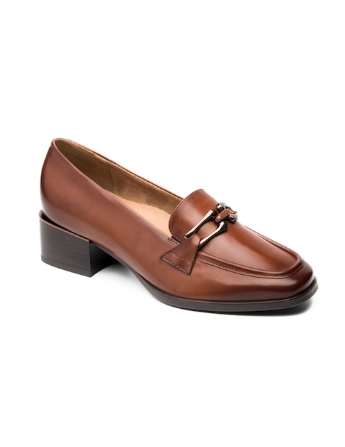 Mocasín Quirelli de piel para mujer