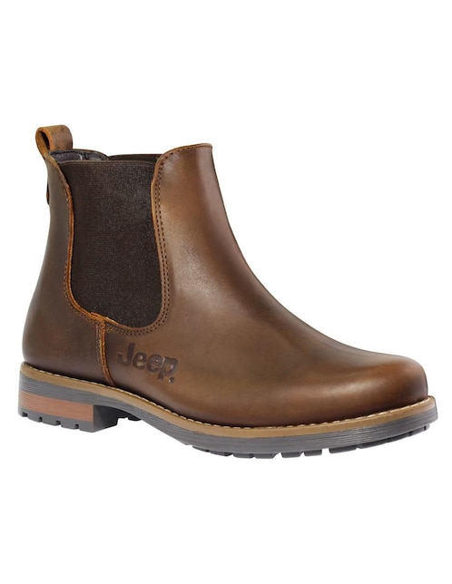 Bota al tobillo Jeep de piel para mujer