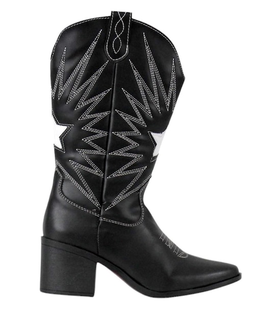 Bota cowboy abajo de la rodilla Kuali Shoes Vaquera para mujer