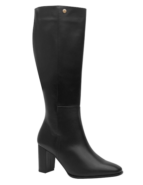 Bota abajo de la rodilla de piel para mujer 1